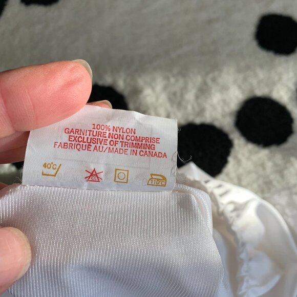 Vintage 90s Slip Skirt White Satin Lace Trim Fairy Boho Chic 90s Lingerie New - Picture 7 of 10